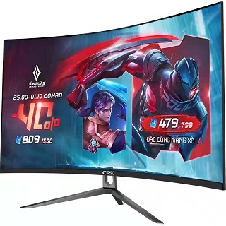 瑞克 KX32 32寸黑色 1800R曲面无边框显示器 V型