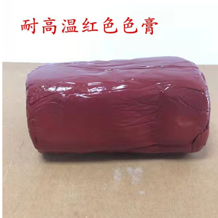 河南耐热铁红色膏膏体晶材公司生产