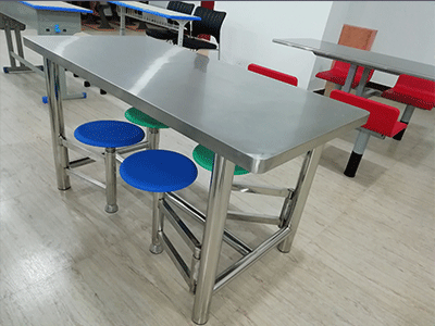 白银不锈钢餐桌椅供应商
